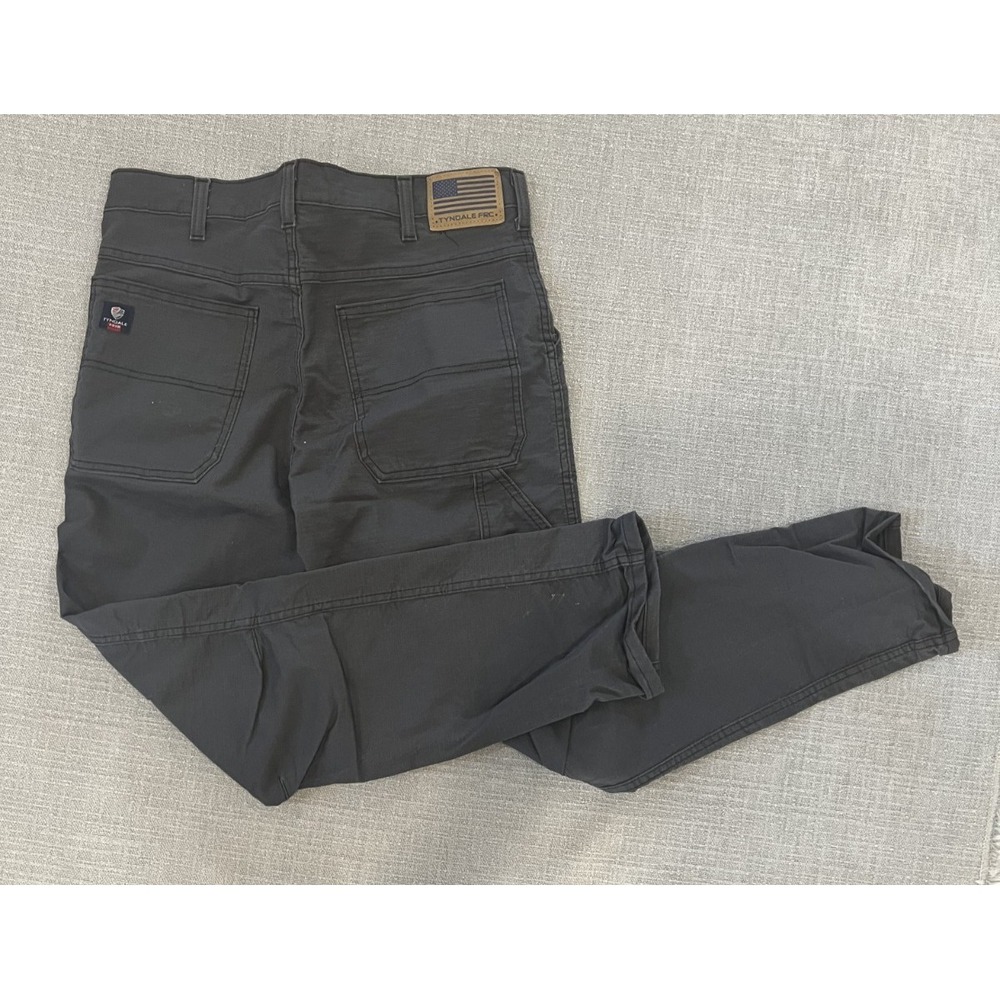 Tyndale AR/FR Work Pants Men's 34W Black Heavy Duty Flex Stretch READ* - Picture 2 of 9